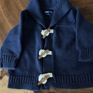 Baby Gap cotton toggle front fishermans sweater